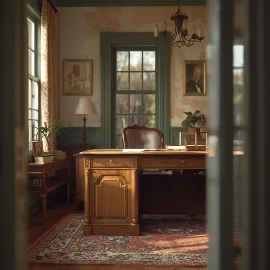 11 vintage office decor ideas IMG01