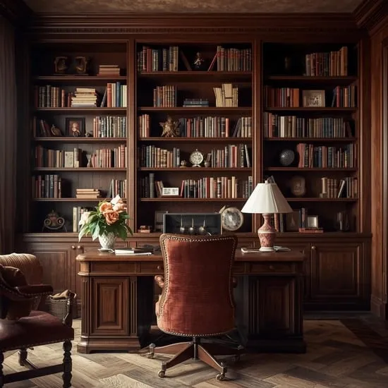 11 vintage office decor ideas IMG06