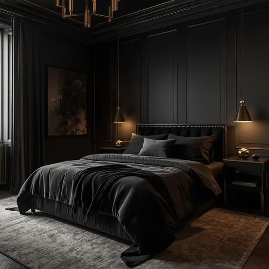 15+ bold black bedroom ideas IMG12