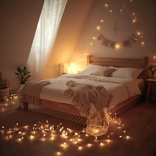 how to hang fairy light in bedroom IMG01