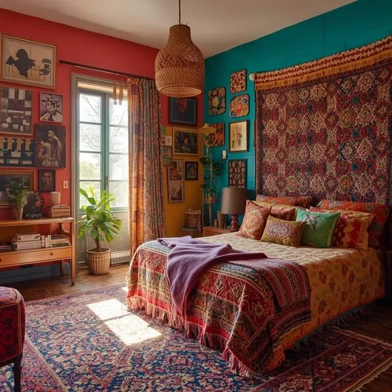 top 15 colorful boho bedrooms IMG14