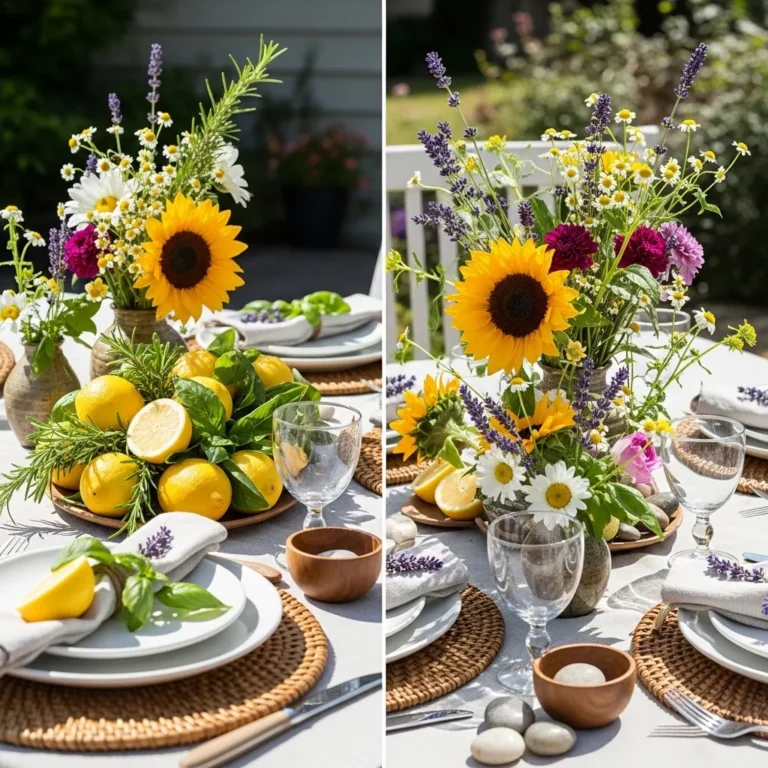 12 Summer Centerpiece Ideas to Brighten Your Table
